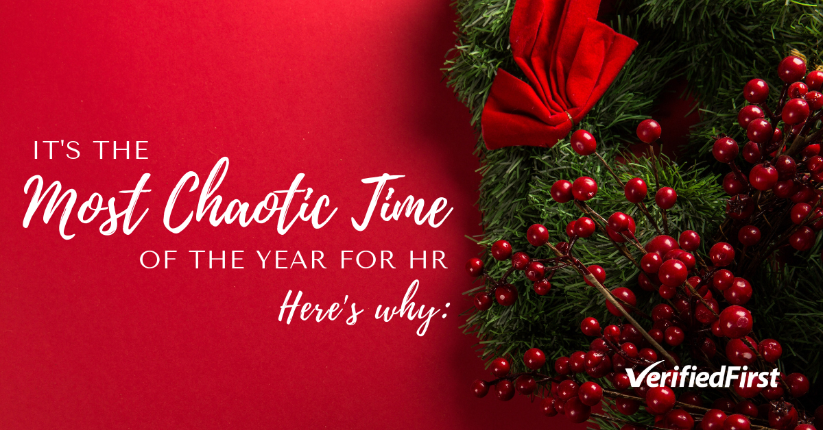 It's the most chaotic time of the year for human resources