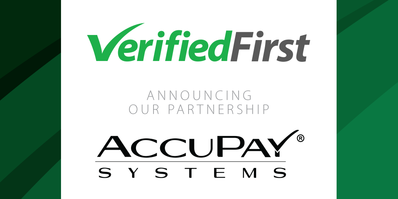 Verified First partners with AccuPay Systems